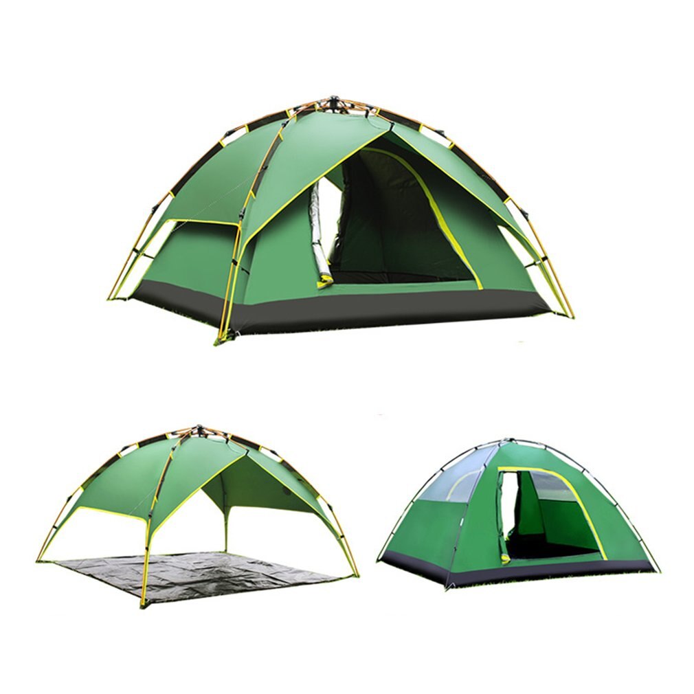 Cheap Goat Tents DESERTCAMEL CS070 3 Three used Automatic Tent Portable Rainproof Tent Double Layers Outdoor Camping Hiking Tent For 2 Persons   